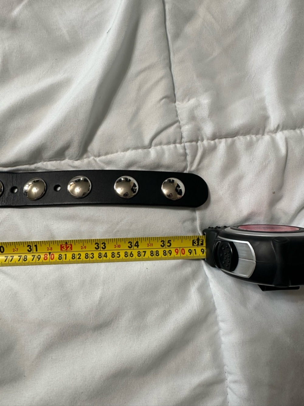 Madewell Studded Western Belt XS Black/Silver Metal Buckle - Picture 7 of 7